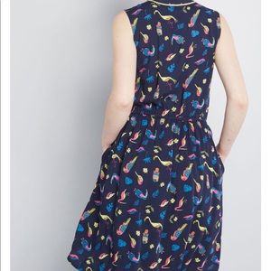 Modcloth | Dresses | Modcloth Sleeveless Bird Dress | Poshmark
